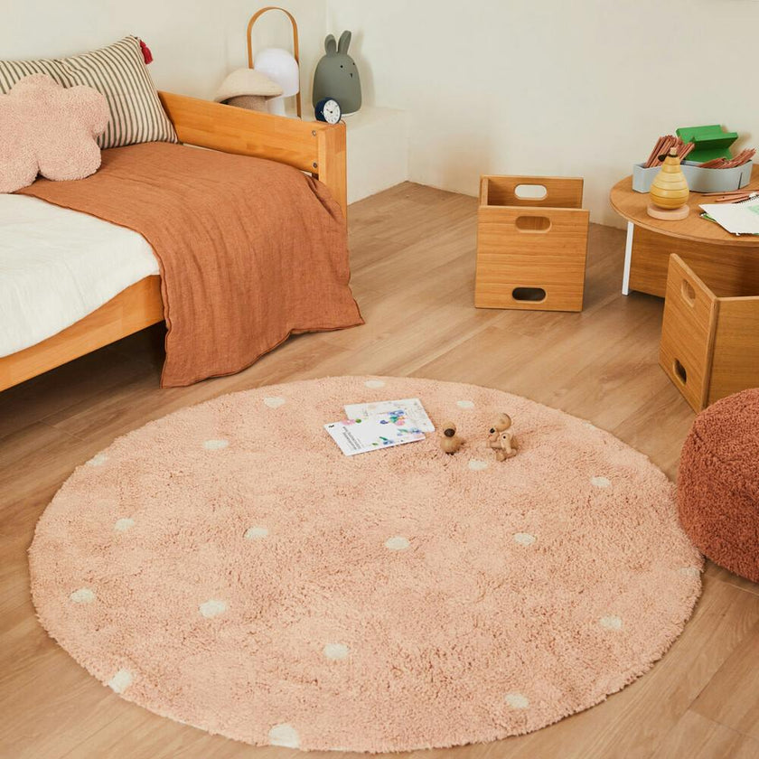 Round Washable Round Dot Rug