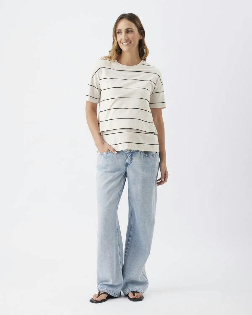 Billie Elastic Waist Jean Light Wash