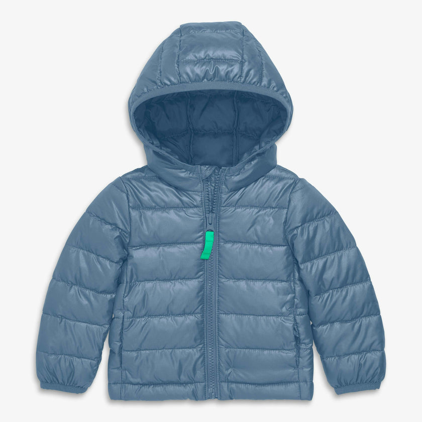 Baby lightweight puffer jacket in solids