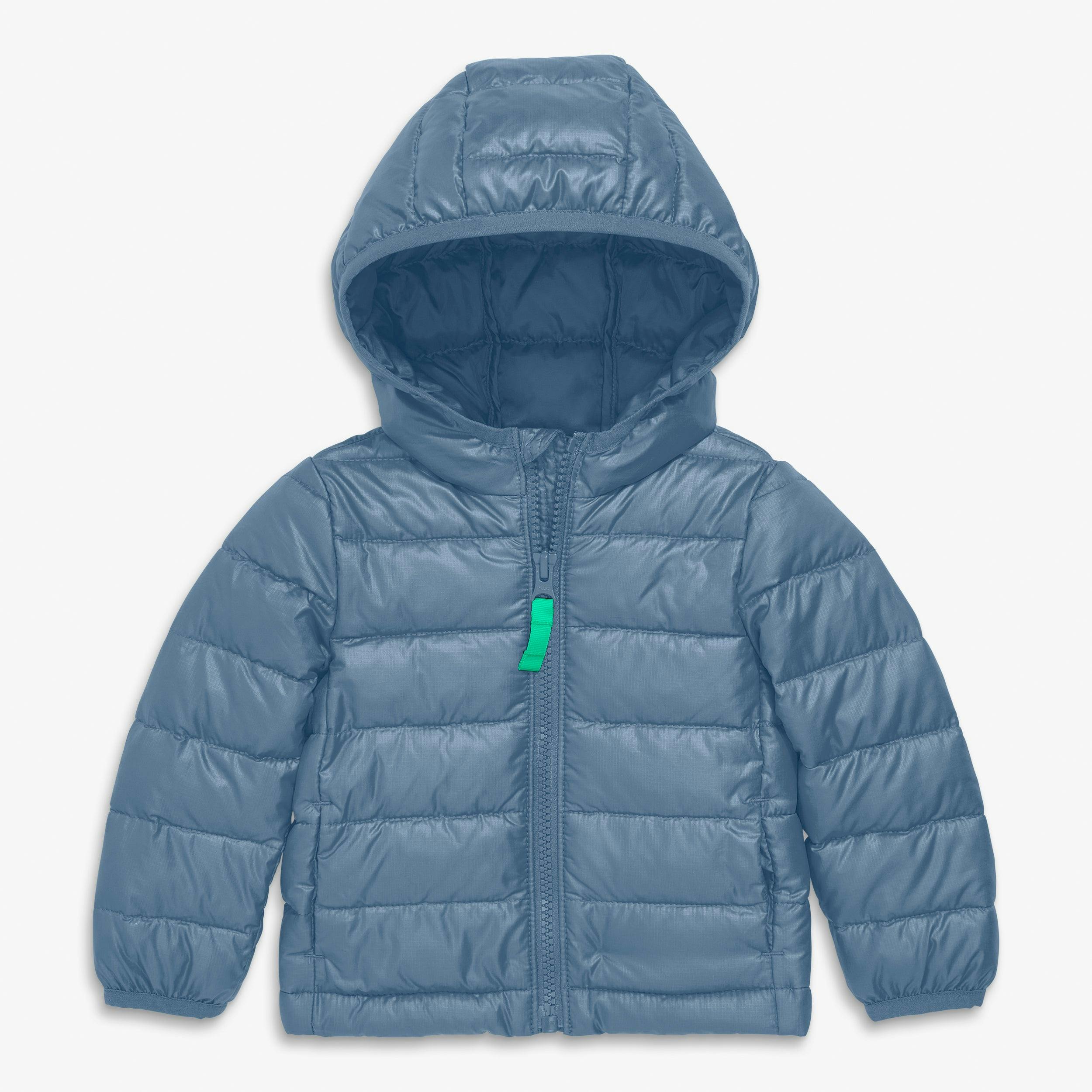 Baby lightweight puffer jacket in solids