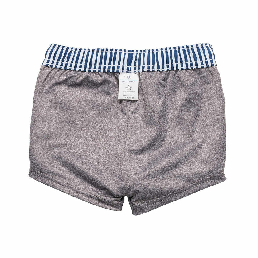 Denim Stripe Comfort Lined Swim Short