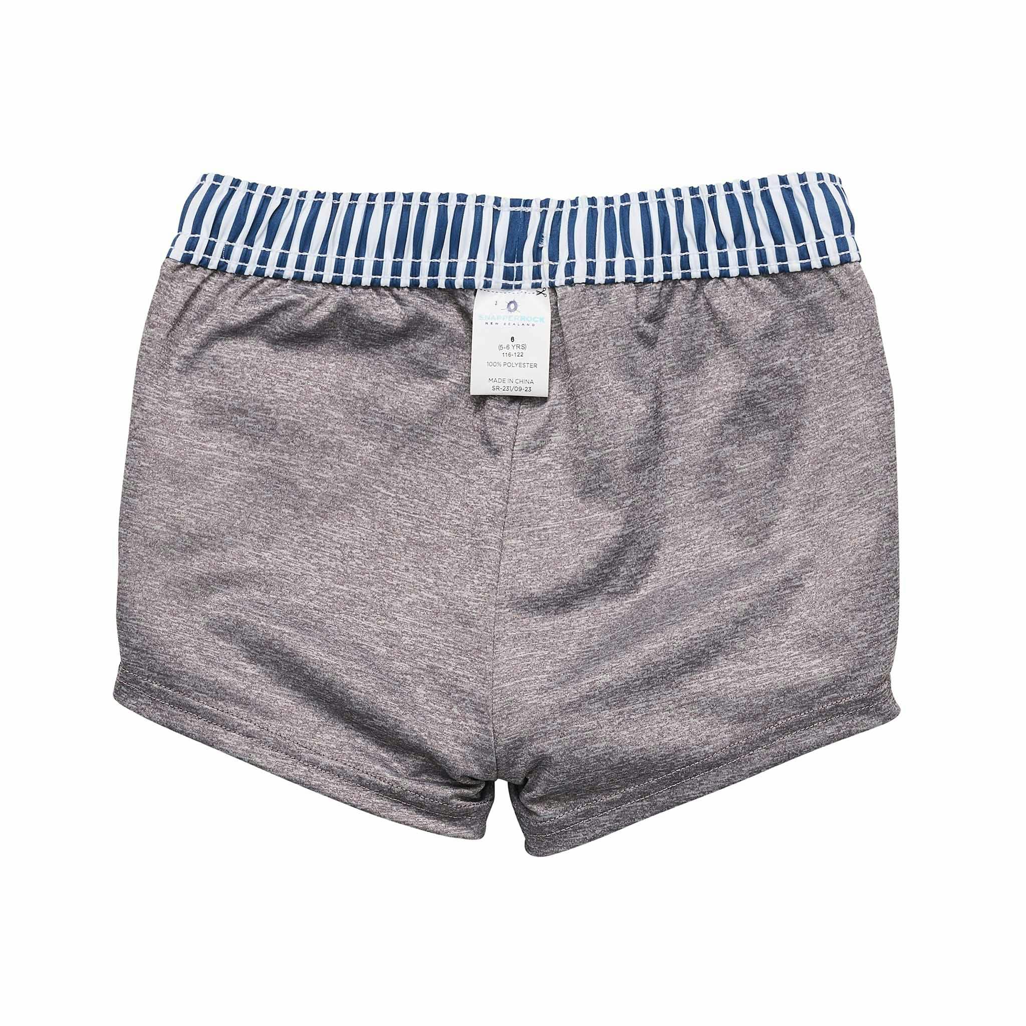 Denim Stripe Comfort Lined Swim Short