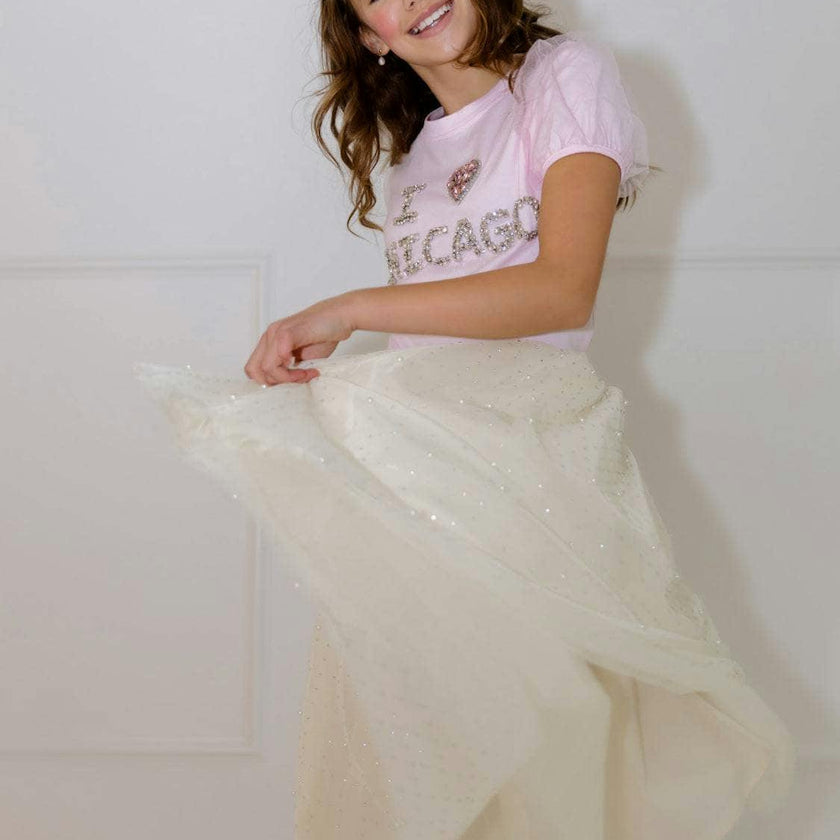 Diamond’s and Pearls Midi Skirt