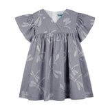 Pale Blue Kenzo Kids Flutter Dress