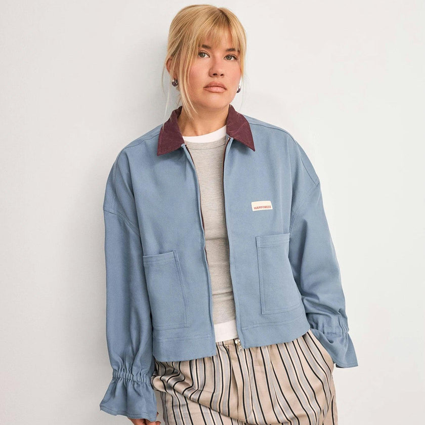 women's denim jacket - stone blue