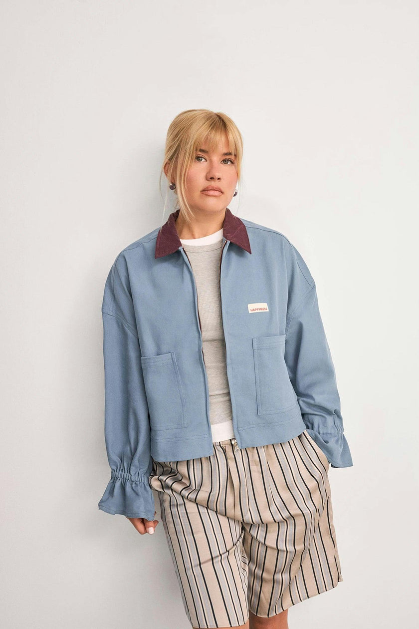 women's denim jacket - stone blue