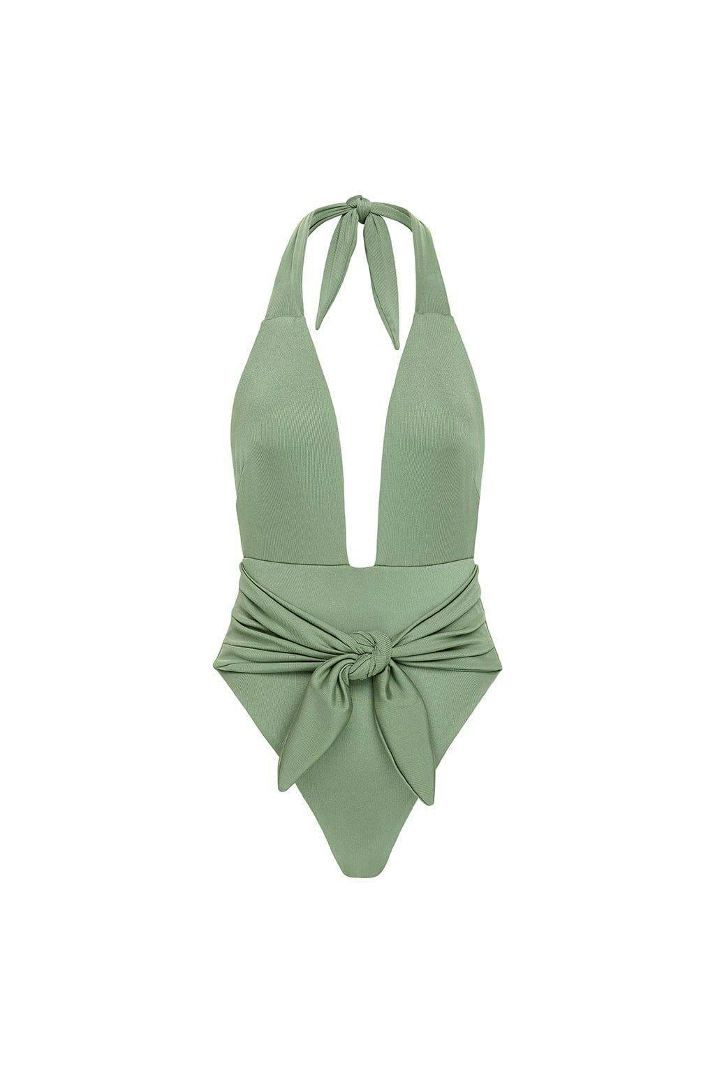 Women's Rib Tropez Tie-Up One-Piece Swimsuit