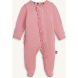Magnetic Footie with Ruffles TICKLED PINK