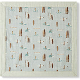 Vintage Surf Mini Lovey Two-Layer Muslin Security Blanket