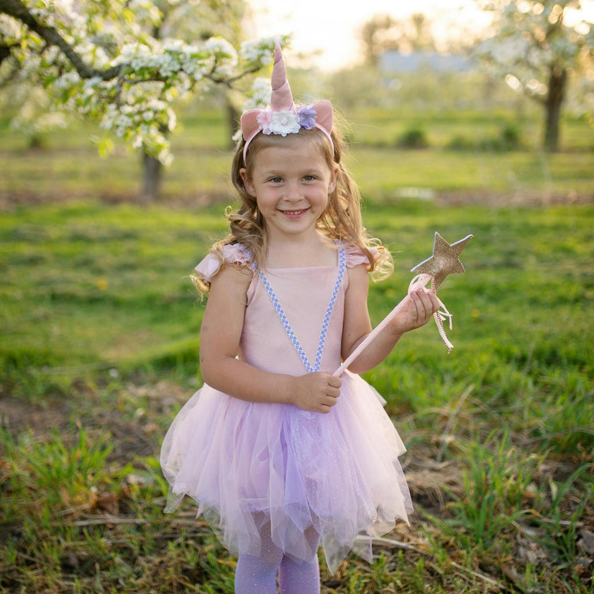 Pink Shimmer Unicorn Dress & Headband