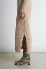 EDEN DRESS | PALE CAMEL