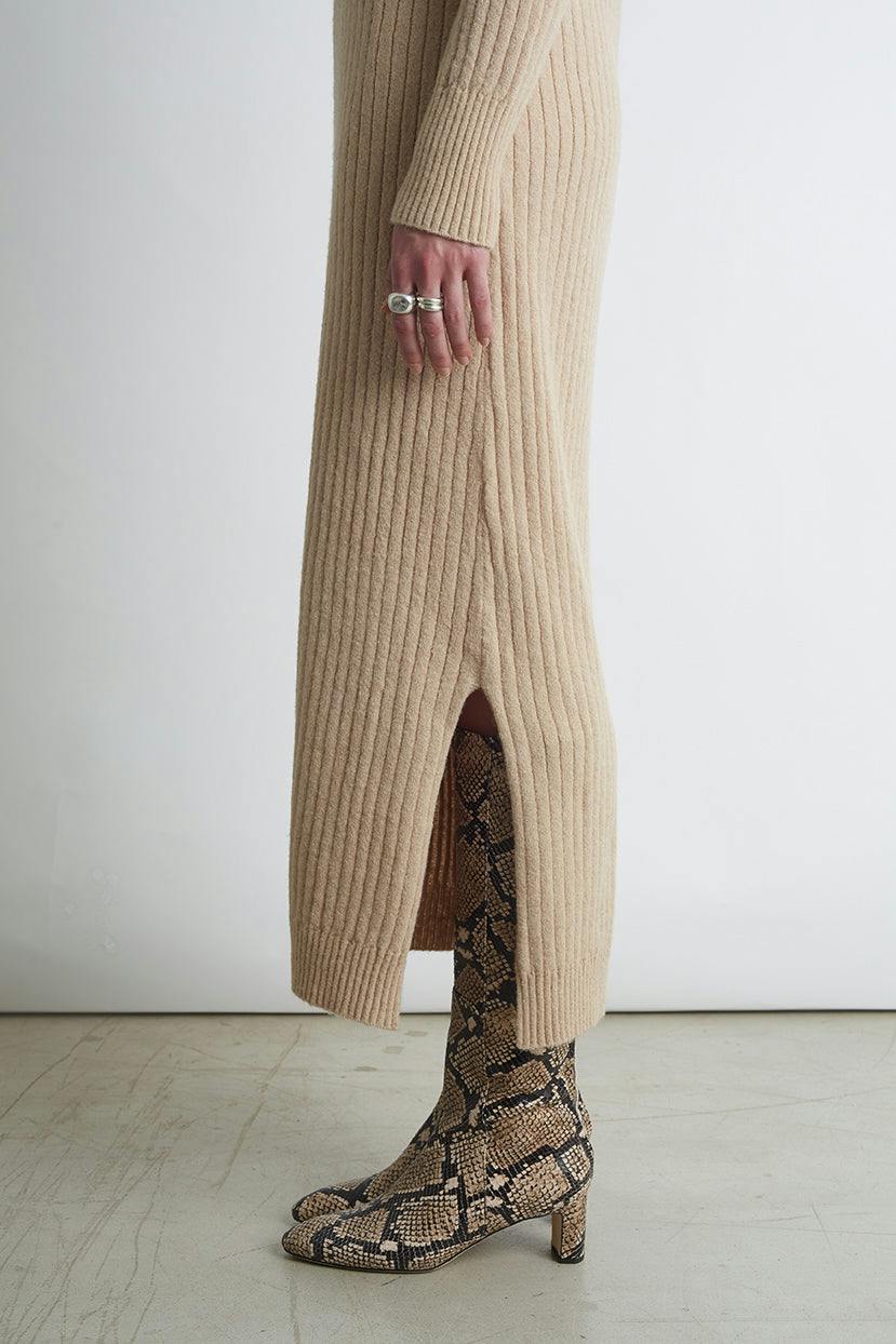 EDEN DRESS | PALE CAMEL