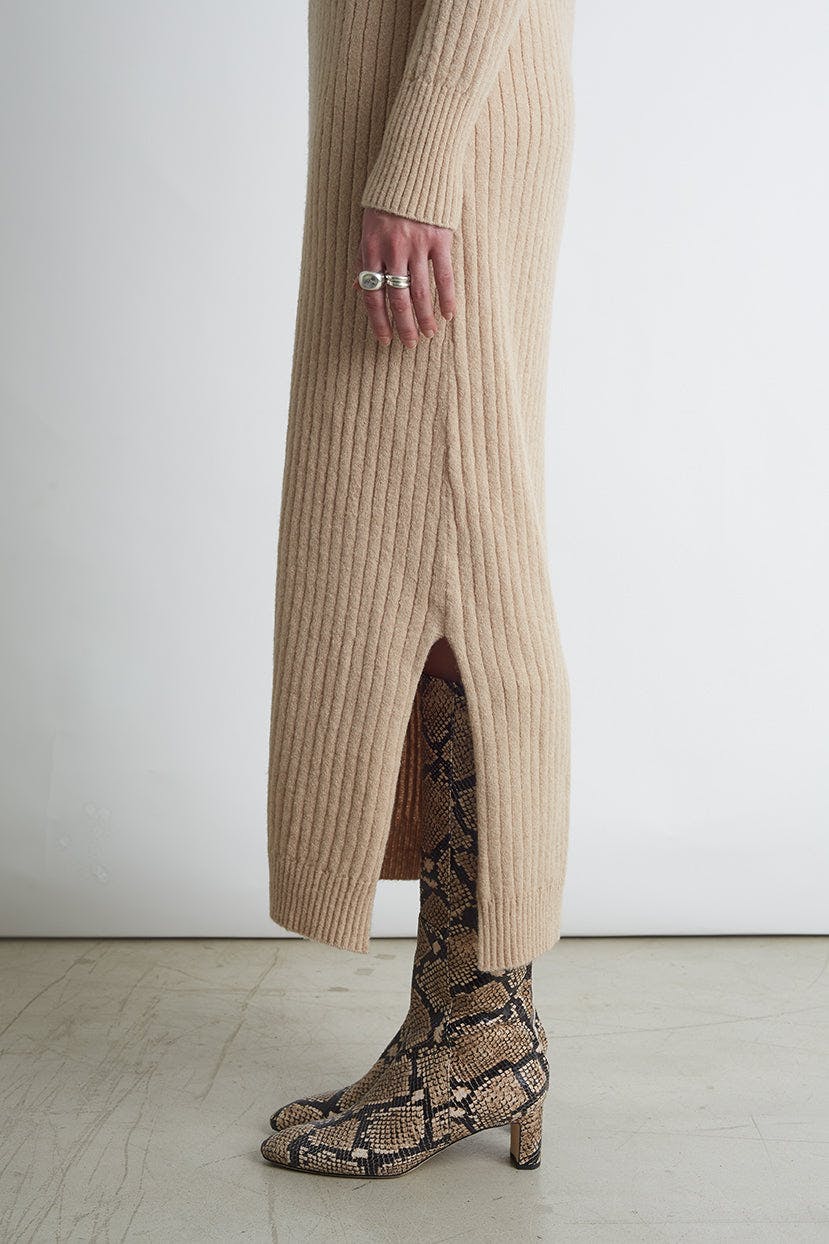 EDEN DRESS | PALE CAMEL