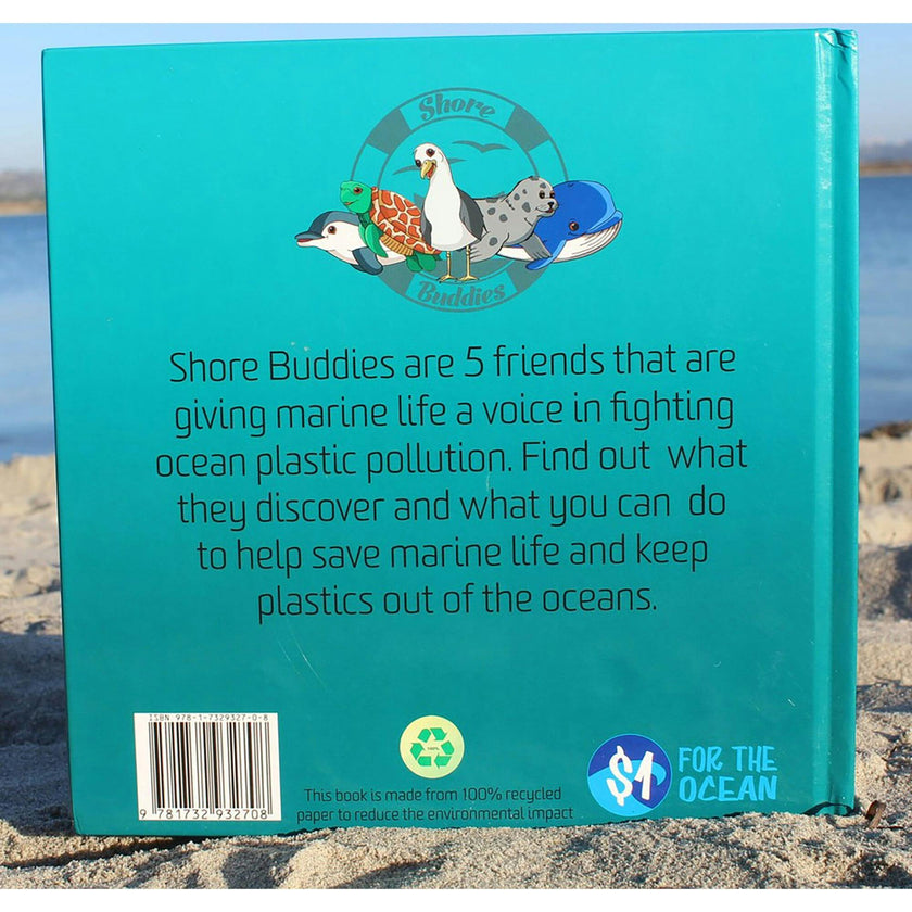 Shore Buddies & the Plastic Ocean Children's Hardcover Picture Book About Plastic Pollution