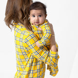 Clueless Total Betty Plaid Bamboo Convertible Footie