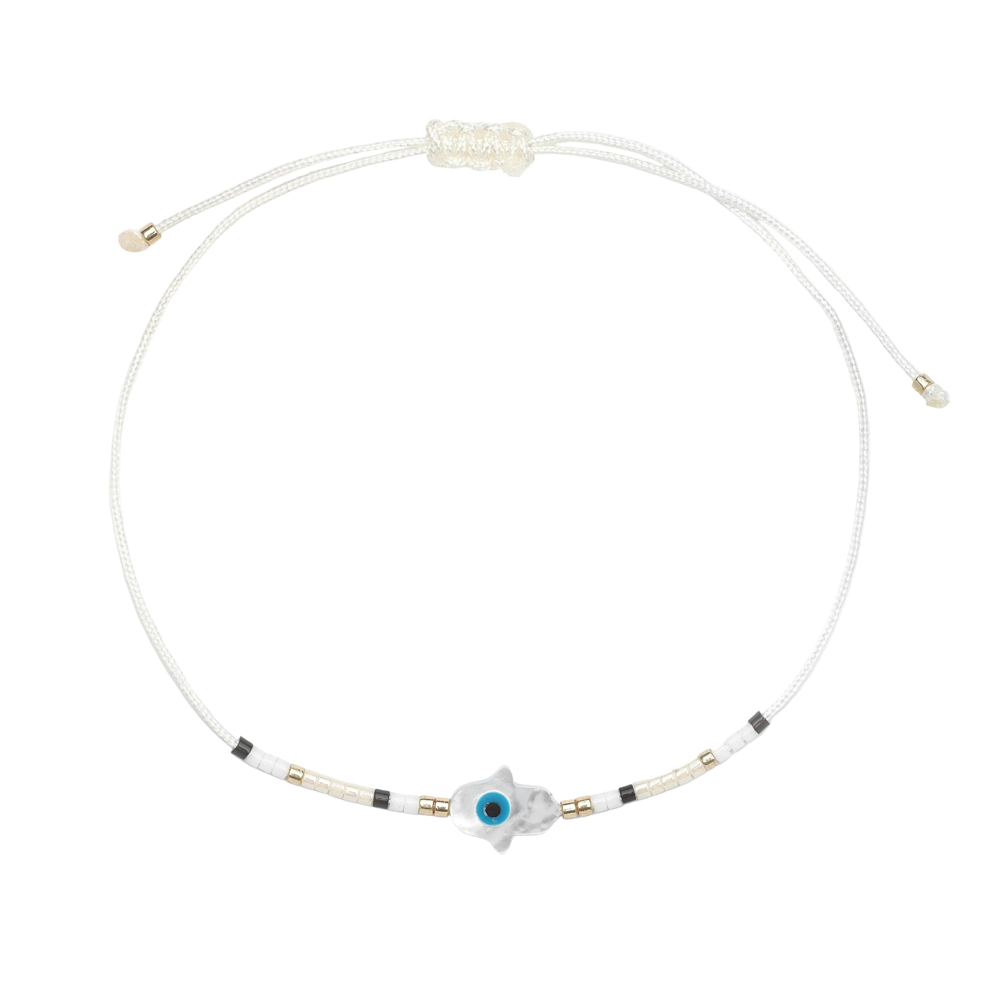 Hand of Fatima Beaded Bracelet
