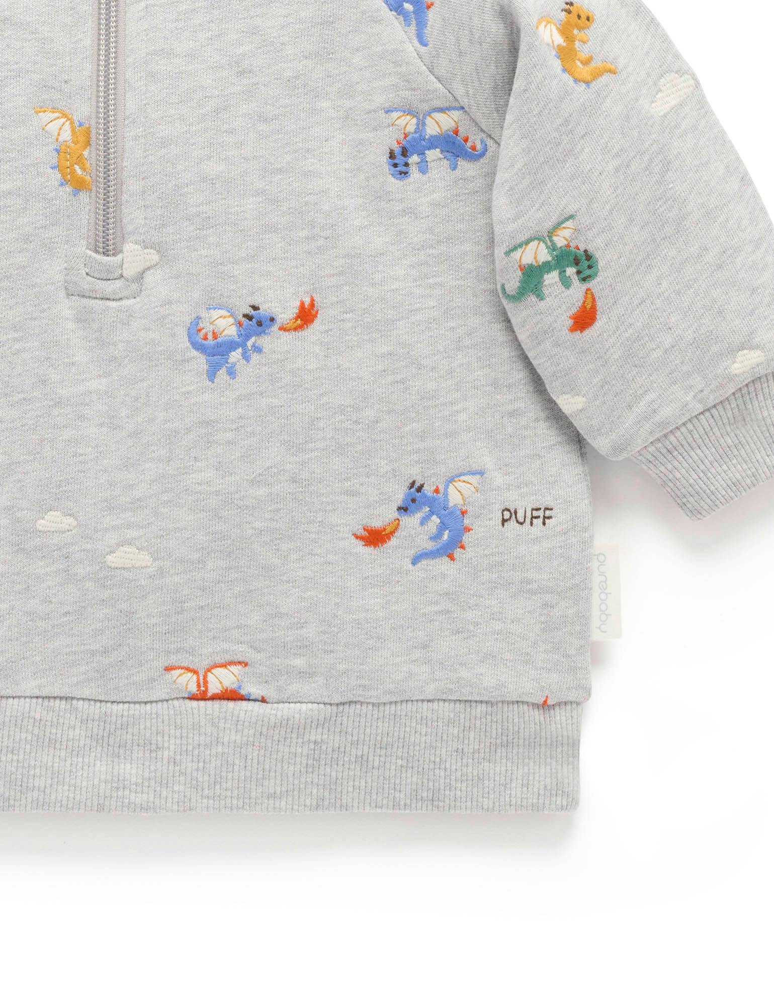 Embroidered Windcheater Flying Dragon Broderie