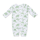 Golf Toile Green - Convertible Gown and Beanie Hat