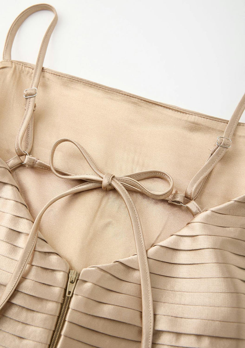 Jasmine Pleated Mini Dress