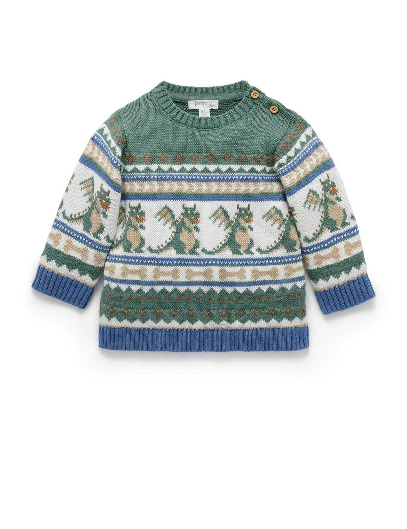 Dragon Fairisle Jumper Dragon Jacquard