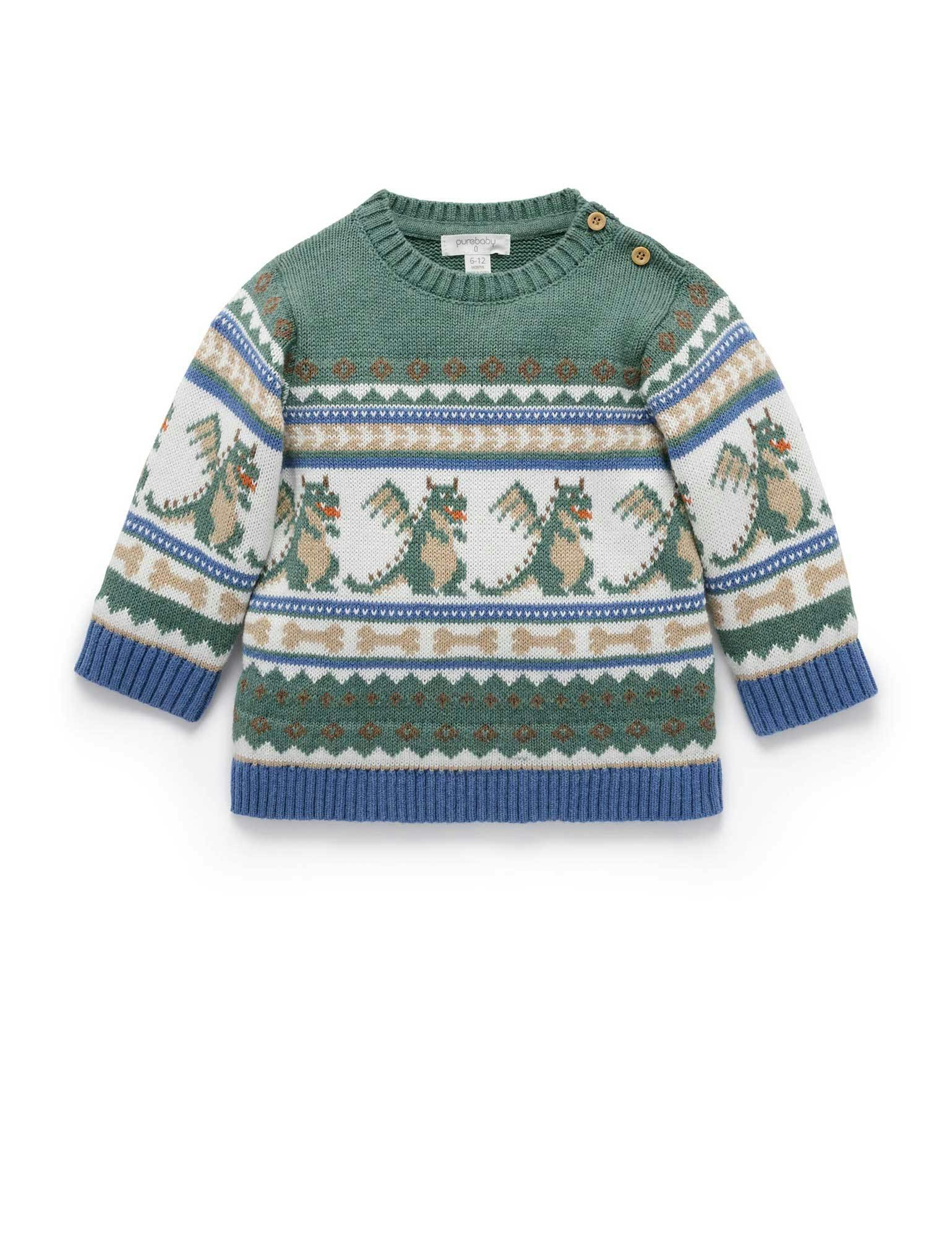 Dragon Fairisle Jumper Dragon Jacquard