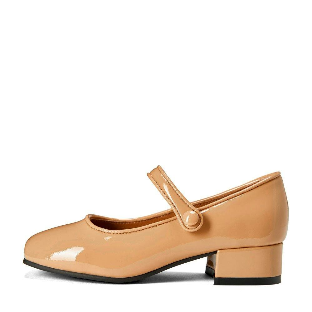 Holly Square Toe Buckle Strap Heels