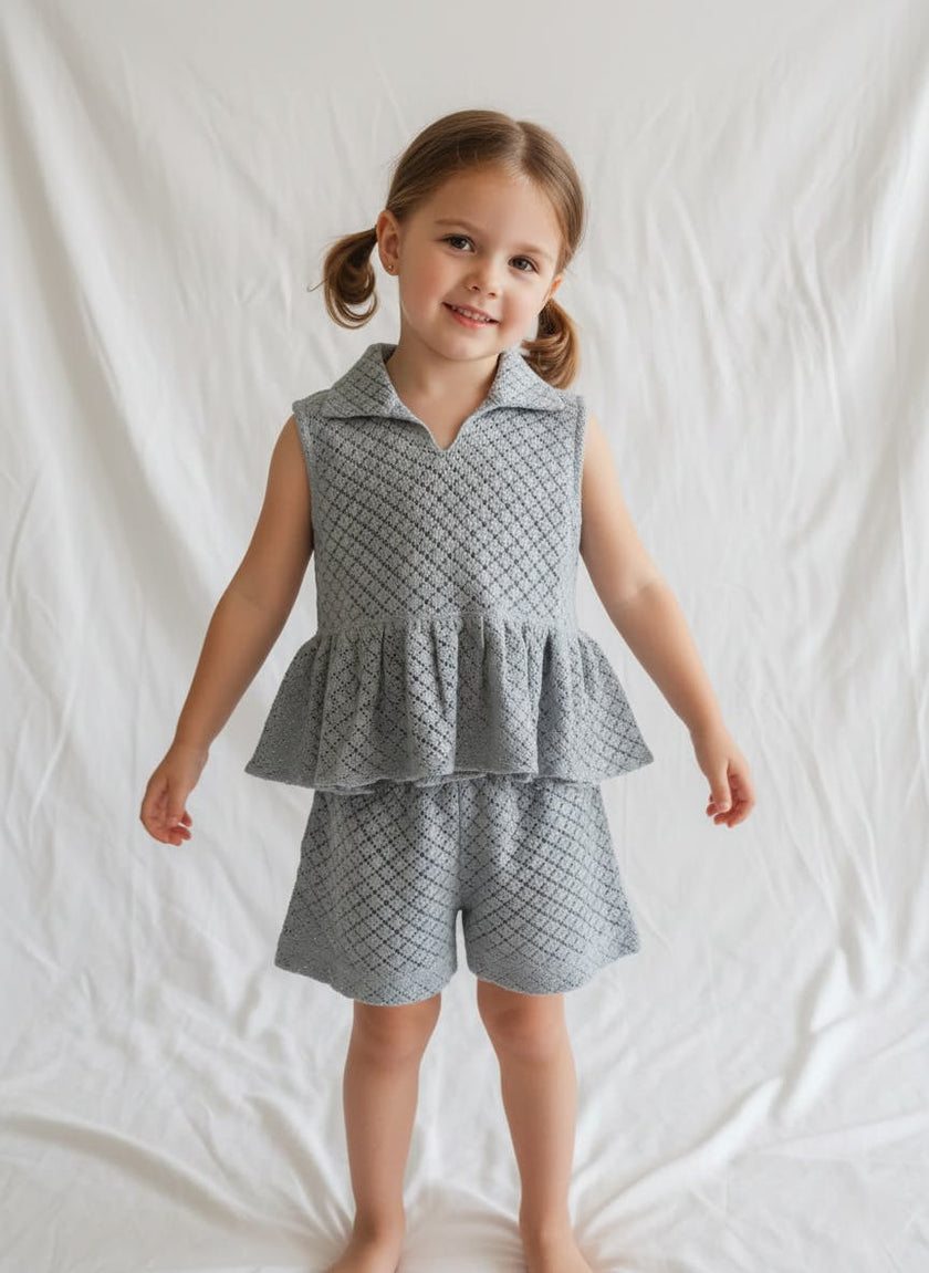Florence Shorts and Top Set Powder Blue