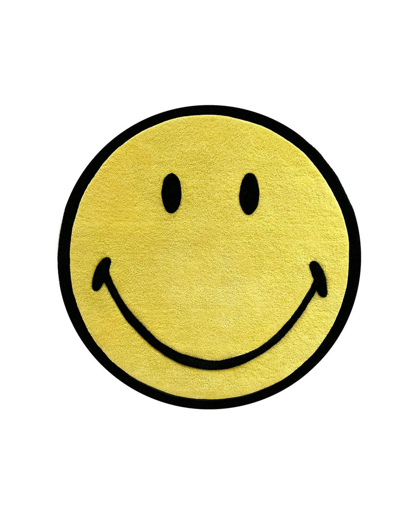 Round Smiley Rug
