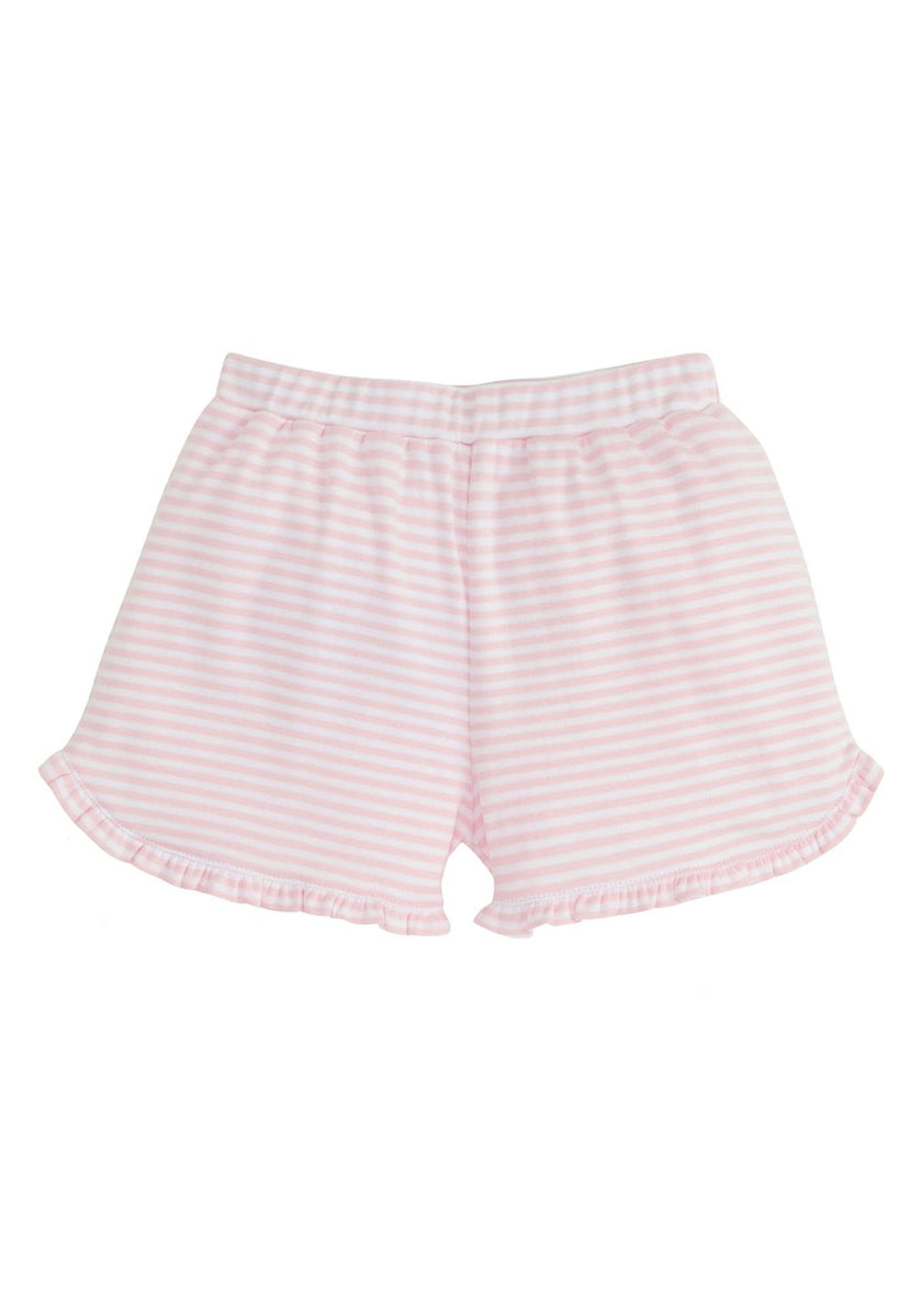 Tulip Knit Short - Light Pink Stripe
