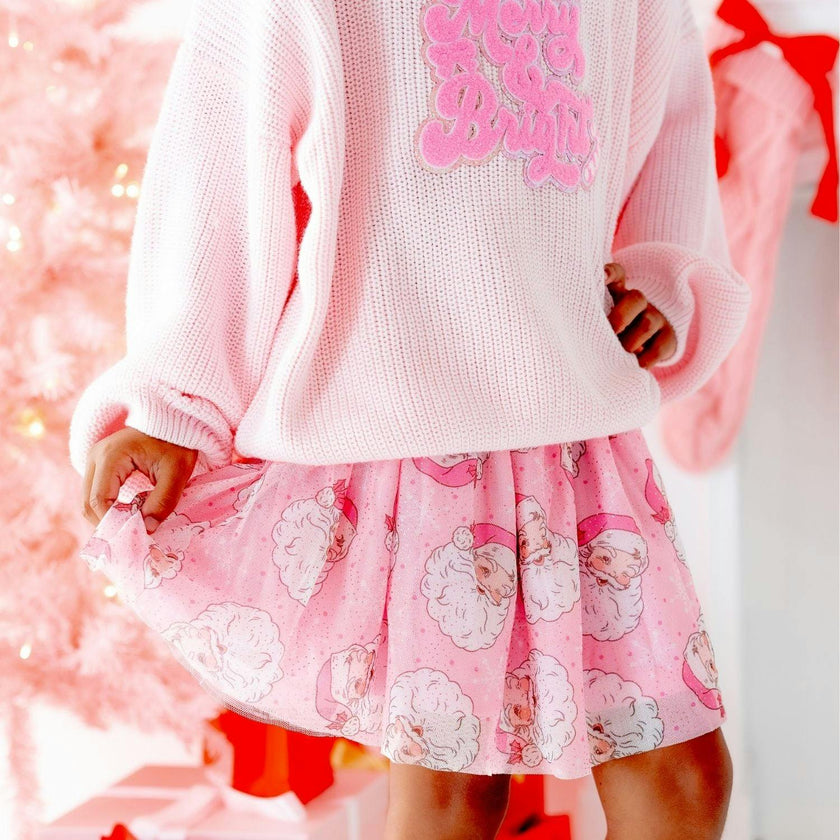 Retro Santa Christmas Tutu Skirt