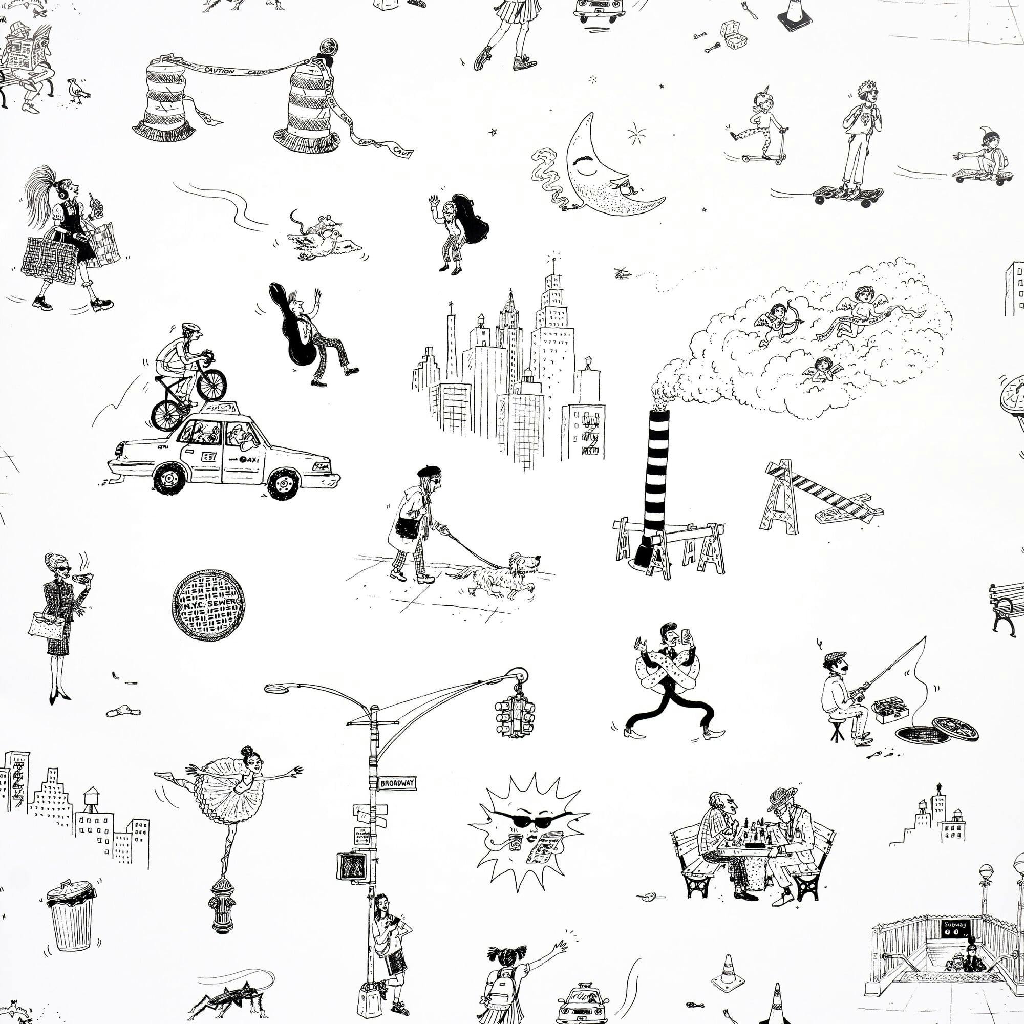 Joana Avilez's Street Scenes Peel & Stick Wallpaper