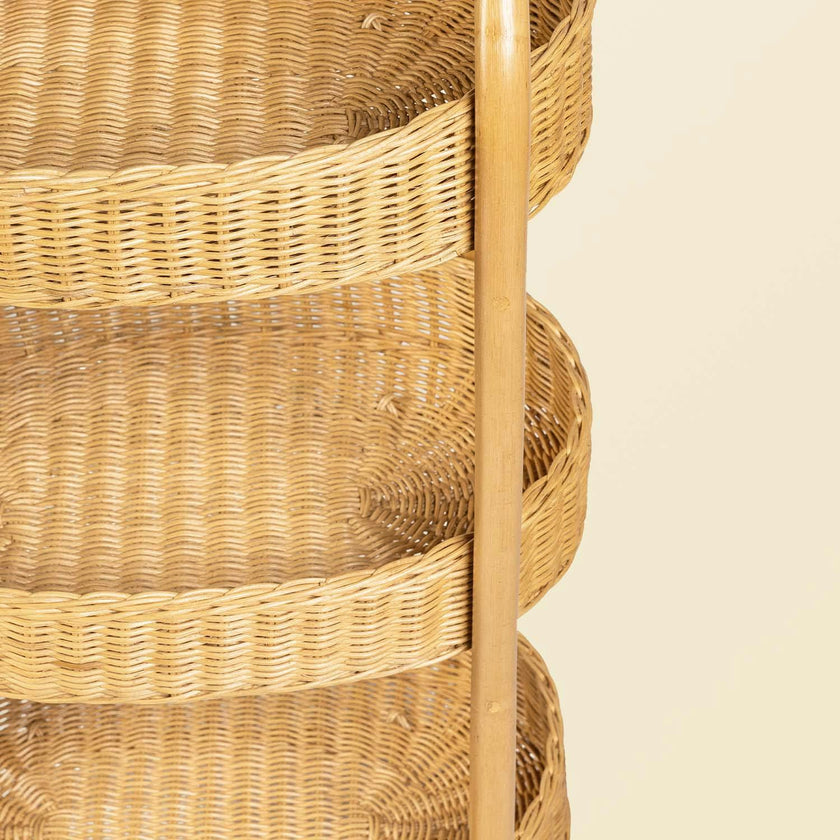 Handcrafted - Con Craft Trolley - Rattan Wicker