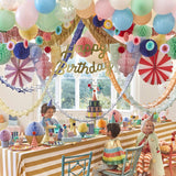 Happy Birthday Honeycomb Garland