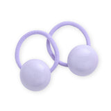 Button & Flower Hair Tie Set