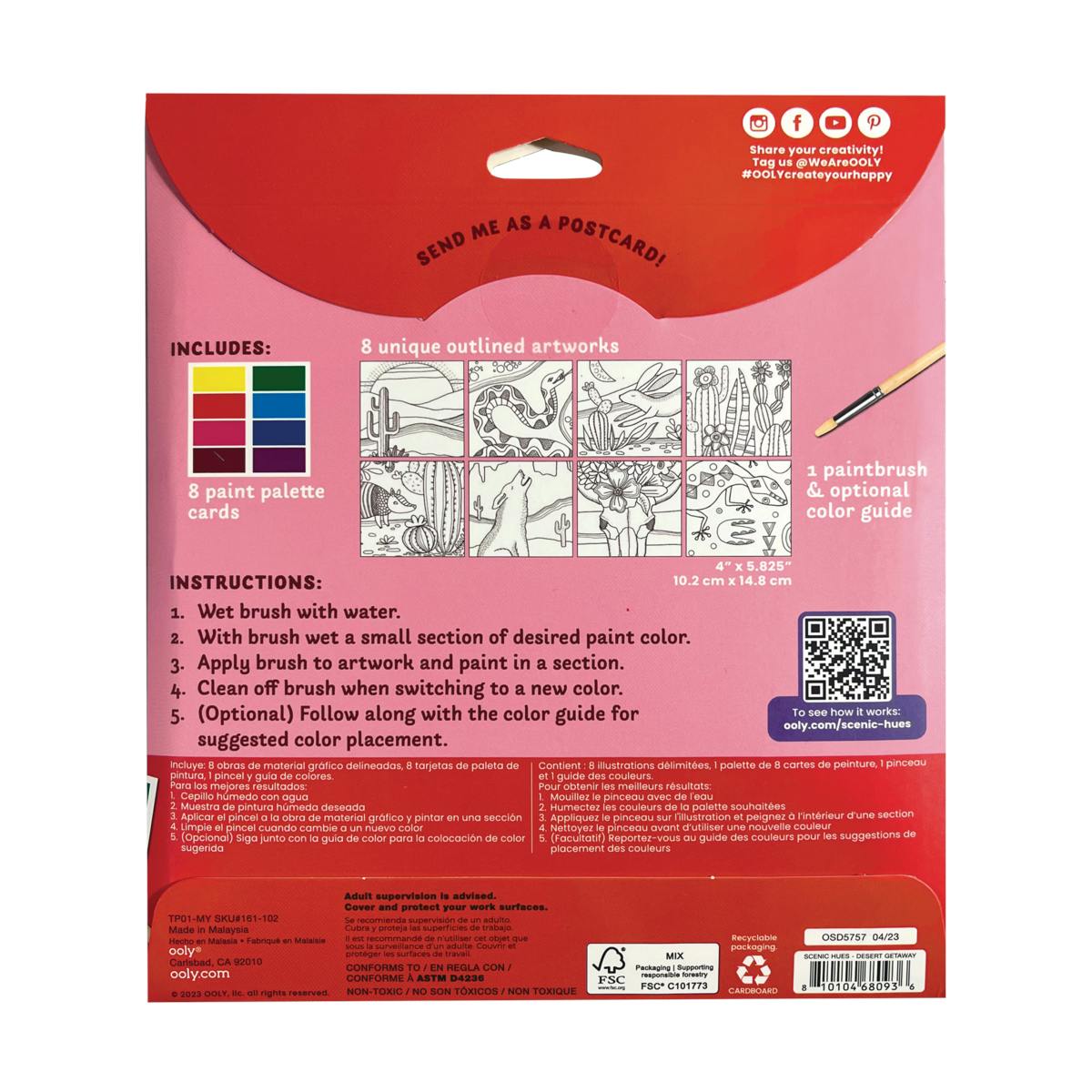 Scenic Hues DIY Watercolor Art Kit - Desert Getaway