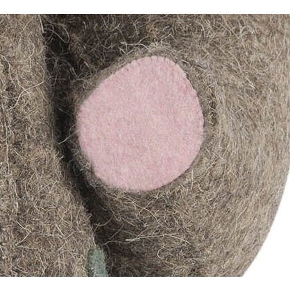 Pink Elephant Door Stop Hand Felted Wool