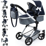 Bayer Design Dolls: Pram Neo Vario - Blue