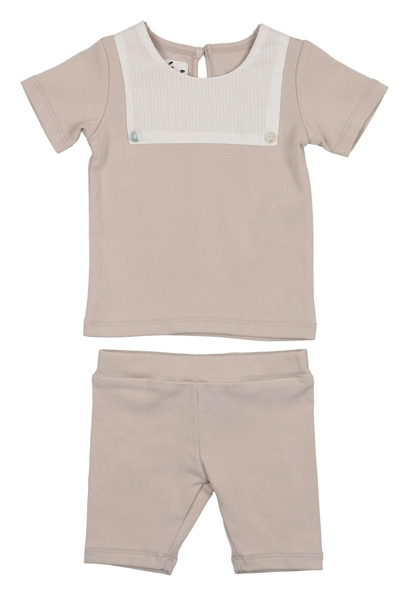 Poplin Bib Top & Short Set