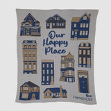 Custom Personalized Sustainable Knit Throw Blanket - Housewarming