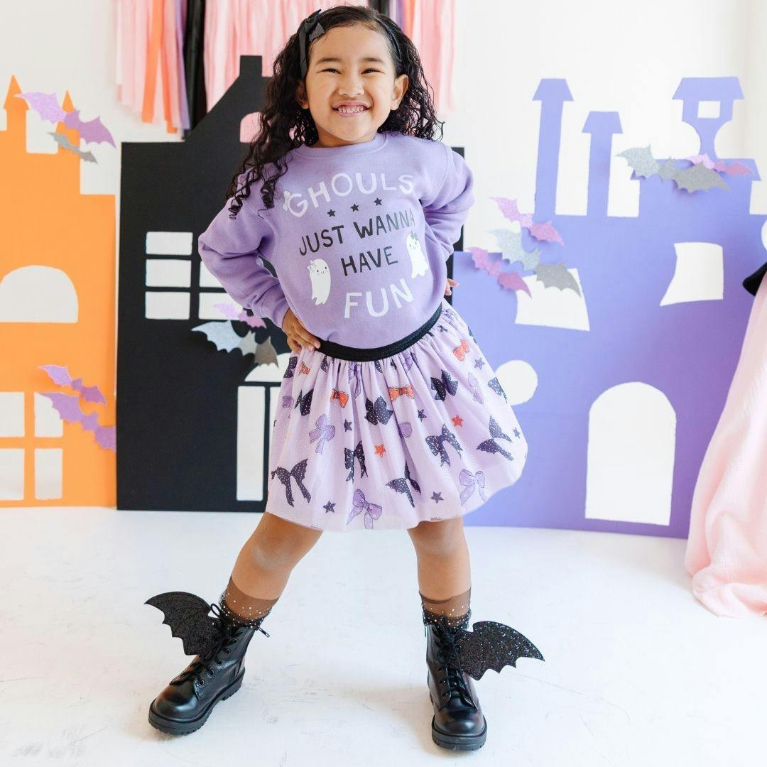 Spooky Bows Halloween Tutu Skirt