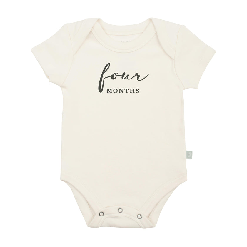 graphic bodysuit | four months milestone charcoal