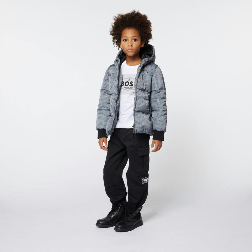Black Logo Cargo Pants