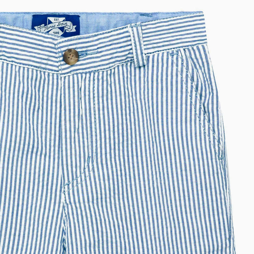Charlie Chino Shorts in Blue Stripe