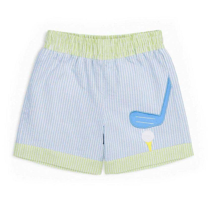 Stripe Swimtrunk With Golf Club