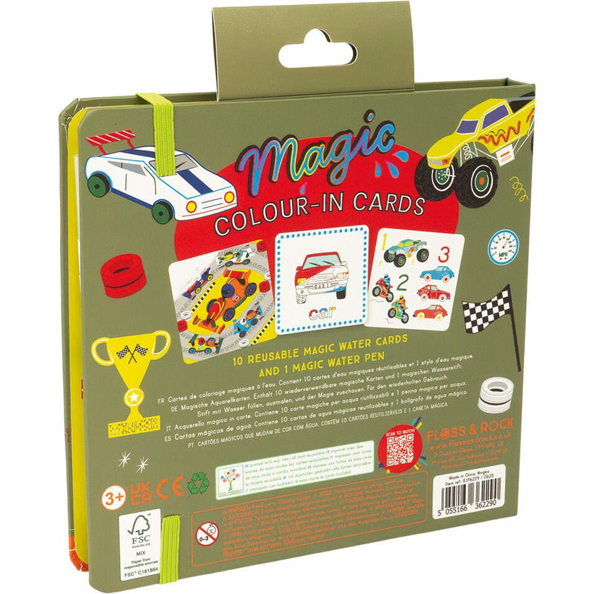 Magic Color Changing Water Cards - Cars