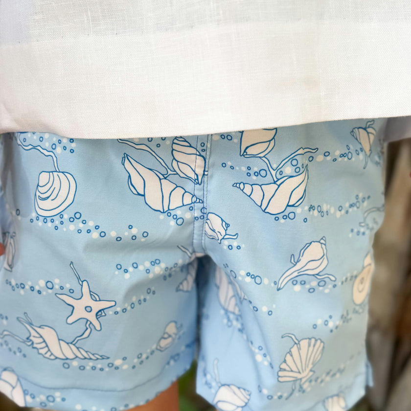Shirley Swim Shorts in Blue Shell
