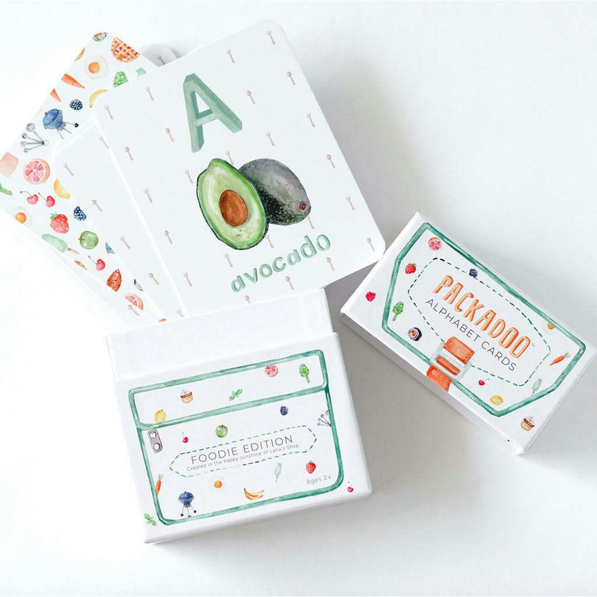 Packadoo Alphabet Cards Foodie Edition