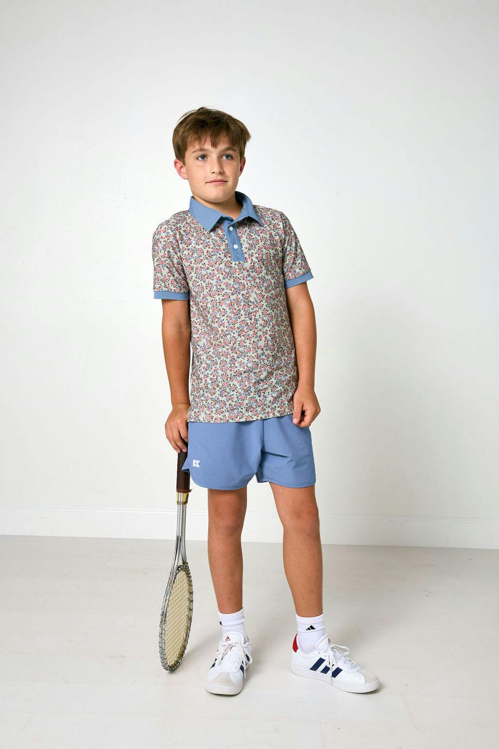 fall floral polo shirt