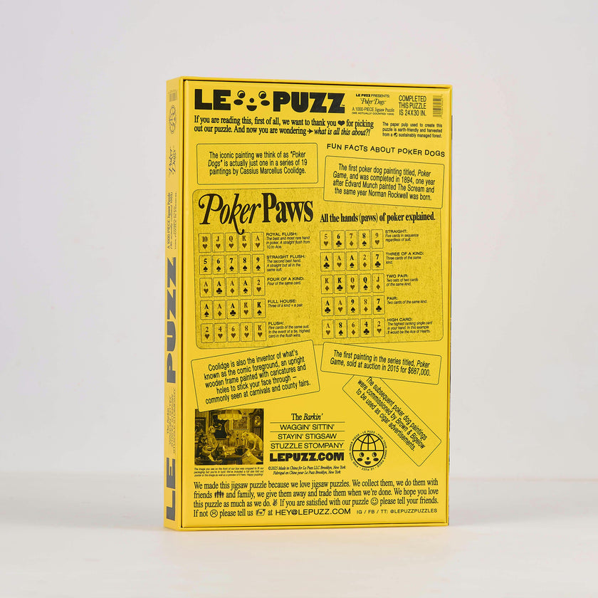Poker Dogs Puzzle