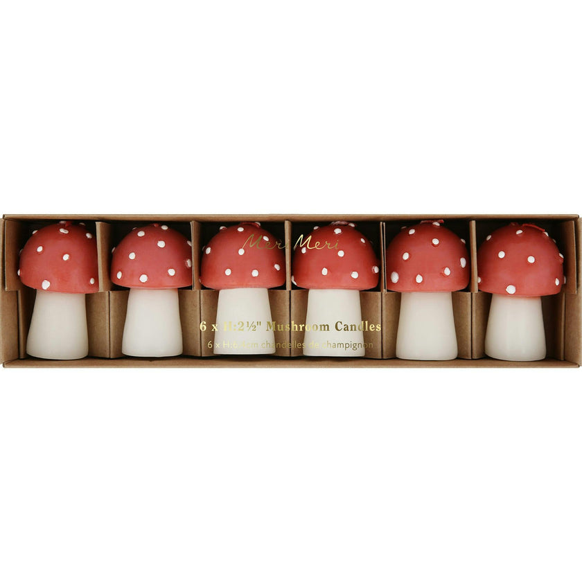 Mini Mushroom Candles